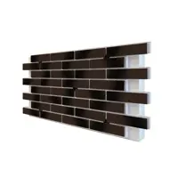 Термопанель фасадная Европа Амстердам 1165x620x100мм черно-коричневый