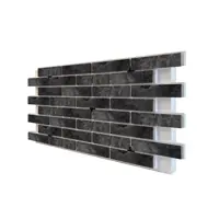 Термопанель фасадная Европа Колорадо 1165x620x80мм черный