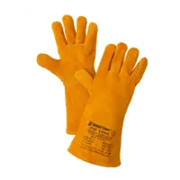 Краги спилковые Brigform Fox long Bf105 размер 11 цвет оранжевый