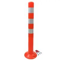 Столбик сигнальный упругий ССУ-750 ГОСТ 32843-2014 (флюр) с комплектом крепления
