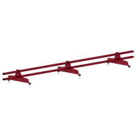 Снегозадержатель трубчатый Vegastok Vegalite Ø40x20/1.2мм 1м 2шт RAL 3005 вишневый