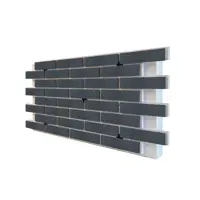 Термопанель фасадная Европа 1004100 1165x620x100мм темно серый 0.61м² 1шт