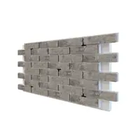 Термопанель фасадная Европа 1031060 1165x620x60мм серый 0.61м² 1шт