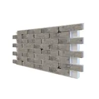 Термопанель фасадная Европа 1031080 1165x620x80мм серый 0.61м² 1шт