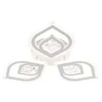 Люстра потолочная светодиодная Семь огней Malvain с пультом управления 15 м² регулируемый белый свет цвет белый