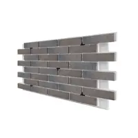 Термопанель Европа Орегон 1020x600x40мм 0.61м² цвет бежевый с оттенками серого