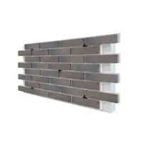 Термопанель Европа Орегон 1020x600x100мм 0.61м² цвет бежевый с оттенками серого