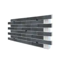 Термопанель Европа Иллинойс 1020x600x100мм 0.61м² цвет темно-серый