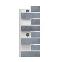 Угловой элемент фасадной термопанели Европа Орегон 600x250x60мм 0.15м² цвет бежевый с оттенками коричневого