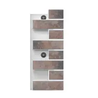 Угловой элемент фасадной термопанели Европа Орегон 600x250x40мм 0.15м² цвет коричневый с темными вкраплениями