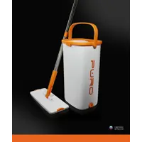 Набор швабра и ведро с отжимом Puro 51002_White 9 л цвет белый