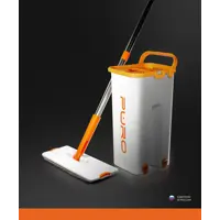 Набор швабра и ведро с отжимом Puro 51019_White 9 л цвет белый