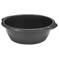 Таз овальный Бытпласт полипропилен 17.5 л цвет темно-серый