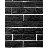 Камень искусственный Инкора-декор Кирпич кедр 1.49м² черный
