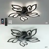 Люстра-вентилятор потолочная светодиодная Estares Fan Astra регулируемый белый свет цвет черный