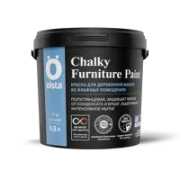 Краска для мебели Olsta Chalky Furniture Paint белая база A 0.9л