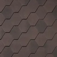 Гибкая черепица Quiet Tile Rombica 3м² цвет коричневый