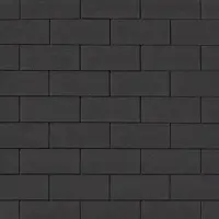 Гибкая черепица Quiet Tile Brick 3м² цвет черный