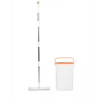 Набор швабра и ведро с отжимом Ridberg Premium 10 л 2 сменные насадки цвет белый