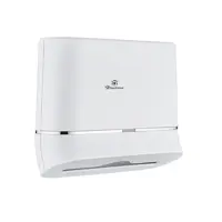 Диспенсер для бумажных полотенец DIADONNA D7412-1 белый пластиковый, с ключом, изогнутый, под салфетки Z сложения