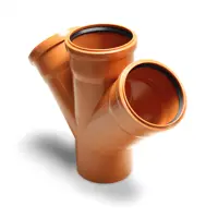 Крестовина 45° одноплоскостная для наружной канализации Pro Aqua Terra ⌀110мм