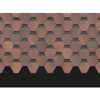 Гибкая черепица Döcke Pie Premium/Шеффилд 3м² цвет кофе