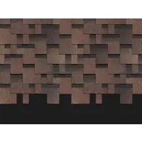 Гибкая черепица Döcke Pie Premium/Генуя 3м² цвет трюфель