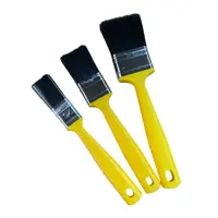 Набор кистей малярных флейцевых Aturi Design 25 35 50 мм синтетические для эмалей лака клея алкидных красок 3 шт