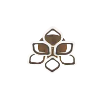 Люстра потолочная светодиодная Escada Ella с пультом управления 20 м² регулируемый белый свет цвет коричневый