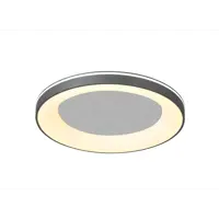 Люстра потолочная светодиодная Escada Lemma с пультом управления 25 м² регулируемый белый свет цвет хром