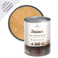 Лак паркетный Weiss natural product без запаха самовыравнивающийся цвет полуматовый сосна 1.1л