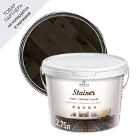 Лак паркетный Weiss natural product без запаха самовыравнивающийся цвет 060 венге полуматовый 2.75л