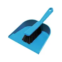 Щётка с совком York 240659 пластик 5 см цвет синий