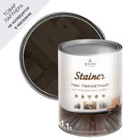 Лак паркетный Weiss natural product без запаха самовыравнивающийся цвет венге полуматовый 1.1л