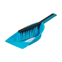 Щётка с совком York 9393 пластик 5 см цвет синий