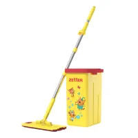 Детская швабра с отжимом и ведром Zetter Три Кота