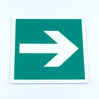 Знак эвакуационный Направляющая стрелка 200x200x2мм 3шт