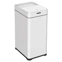 Мусорный контейнер сенсорный 30 л Jvc нержавеющая сталь цвет белый