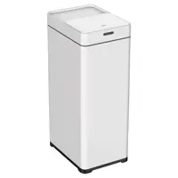 Мусорный контейнер сенсорный 42 л Jvc нержавеющая сталь цвет белый