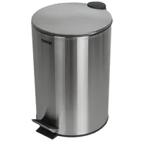 Мусорный контейнер с педалью 20 л Orion металлический цвет хром