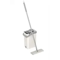 Набор швабра и ведро с отжимом Logan inc 515629 7.5 л цвет белый