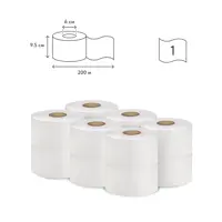 Бумага туалетная Бумага Сити 1 слой 200 м 12 шт