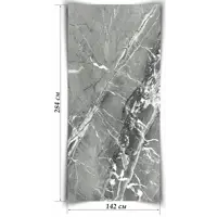 Гибкий камень Мрамор Агат 2840x1420x2мм 4.033м² серый