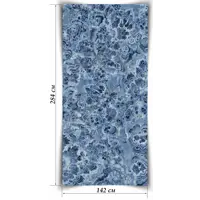 Гибкий камень Мрамор Агат скай 2840x1420x2мм 4.033м² белый