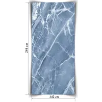 Гибкий камень Мрамор Аквамарин 2840x1420x2мм 4.033м² белый