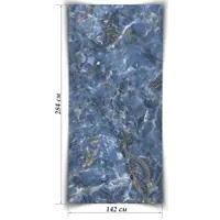 Гибкий камень Мрамор Лемуриан блю 2840x1420x2мм 4.033м² серый