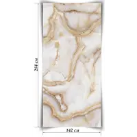Гибкий мрамор Оникс Голд 142x284см 4.033м²