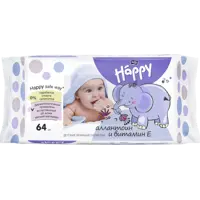 Салфетки влажные Bella baby Happy с аллантоином 64 шт