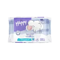 Влажная туалетная бумага Bella baby Happy sensitive для детей с экстрактом алоэ 42 шт