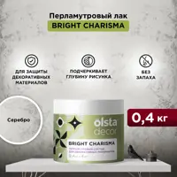 Лак для декоративной штукатурки Olsta Decor Bright Charisma полуглянцевый цвет серебро 0.4 л